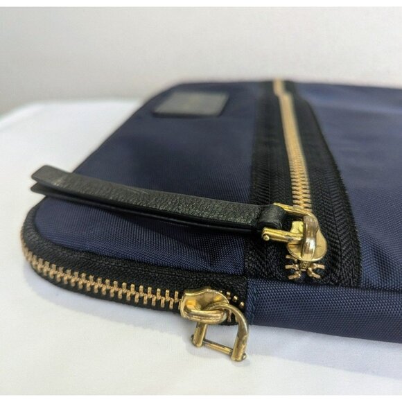 MARC JACOBS Nylon Laptop Sleeve Bag Pouch Blue Black - Picture 7 of 12